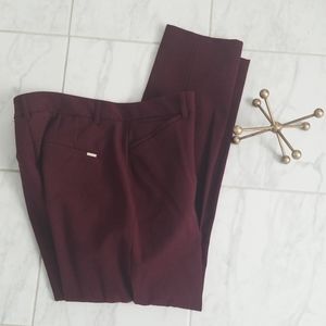 White House Black Market Maroon dress pants